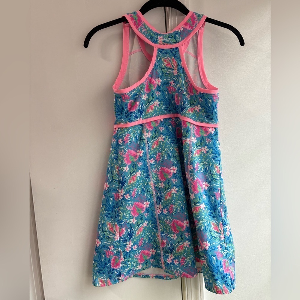 Tommy Bahama Active Floral Resort Dress Girls Size Large 10-12 Athletic Stretch - Picture 4 of 4